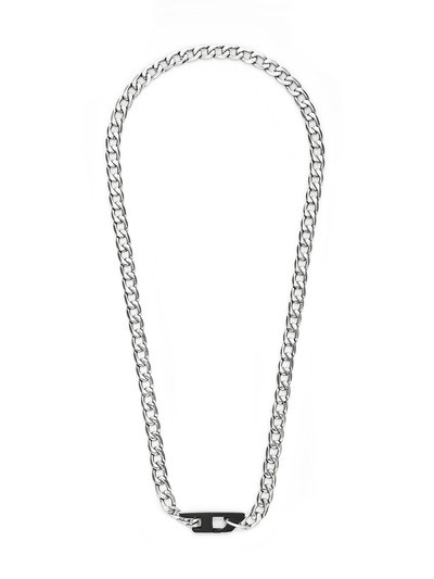 Diesel D Logo Two-Tone Necklace DX1636931
