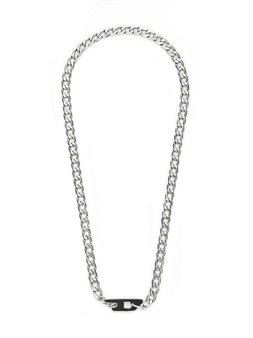 Diesel Font Silver Necklace DX1553040