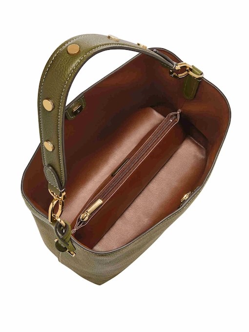 Fossil Jessie Green Bucket Shoulder Bag ZB11003316
