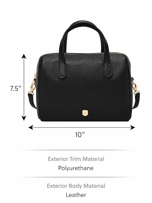 Fossil Lainey Black Satchel ZB11168001