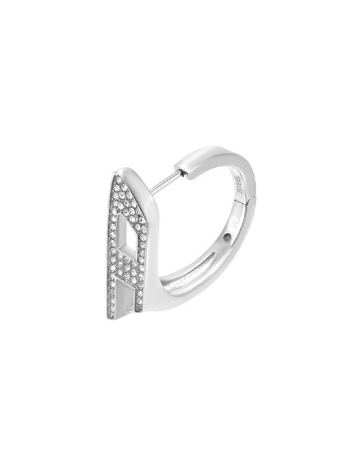 Diesel D Logo Silver Earring DX1628040