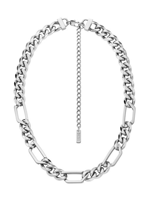 Diesel Font Silver Necklace DX1553040