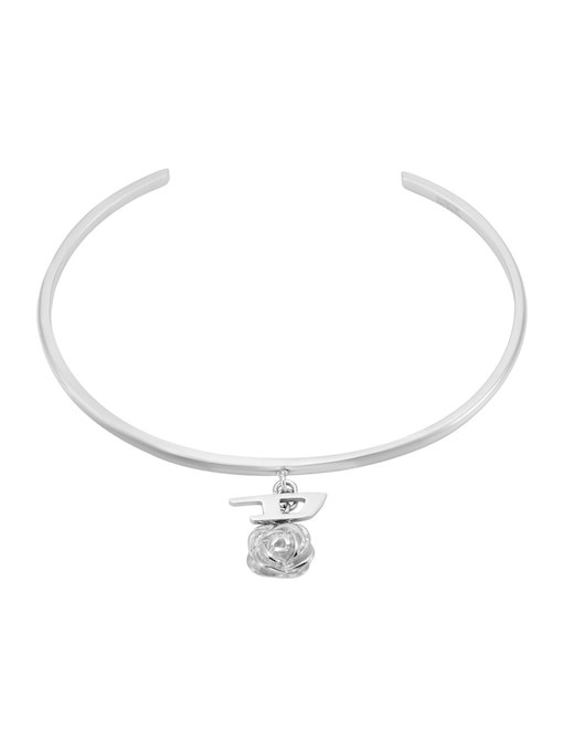 Diesel D Logo Silver Bracelet DX1620040