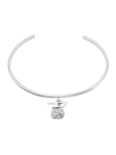 Diesel D Logo Silver Bracelet DX1620040