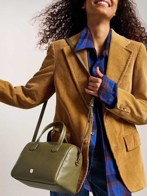 Fossil Lainey Green Satchel ZB11168316