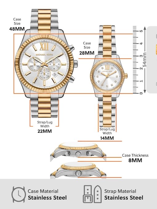Michael Kors Lexington Two-Tone Watch MK4952SET