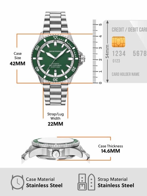 Emporio Armani Silver Watch AR60088