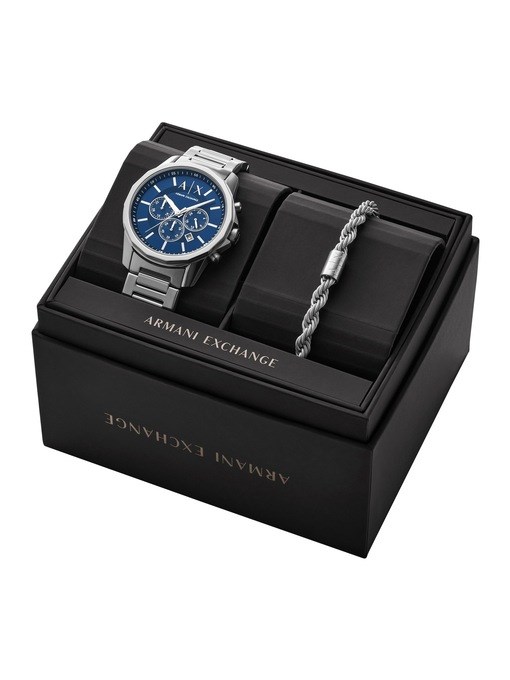 Armani Exchange Silver Watch Set AX7176SET