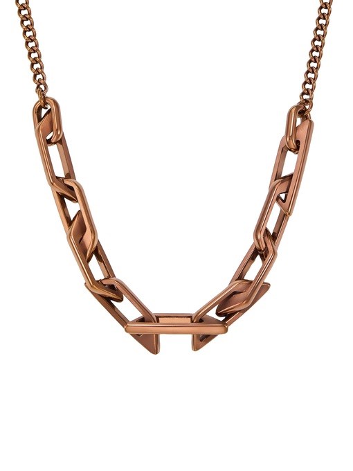 Diesel D Logo Brown Necklace DX1646200
