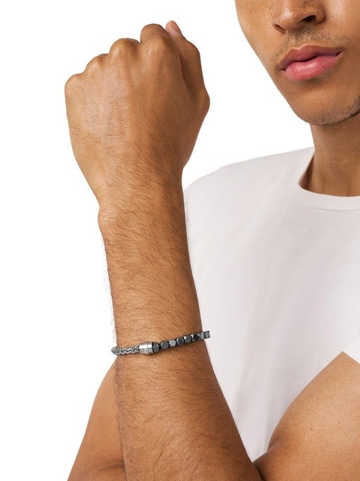 Diesel Diesel Font Silver Bracelet DX1647931