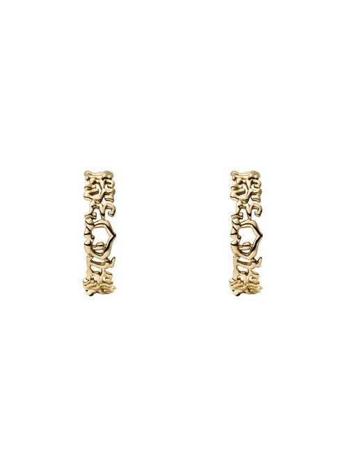 Diesel Runway Gold Earring DX1656710 Diesel Runway Gold Earring DX1656710