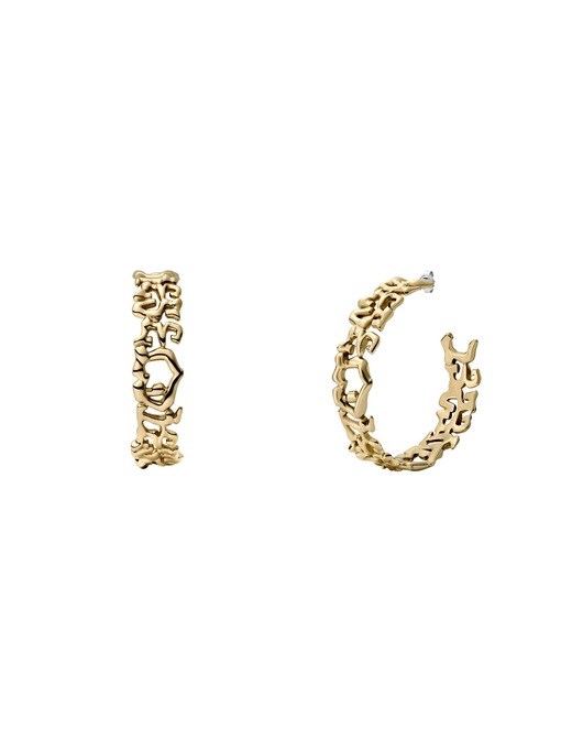 Diesel Runway Gold Earring DX1656710 Diesel Runway Gold Earring DX1656710