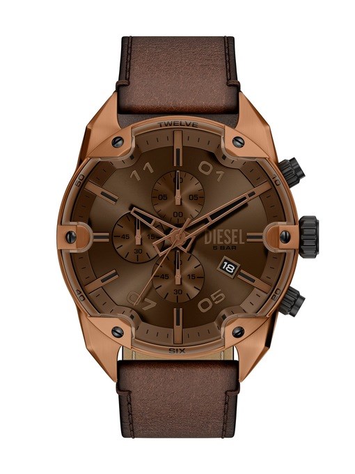 Diesel Spiked Brown Watch DZ4698 Diesel Spiked Brown Watch DZ4698
