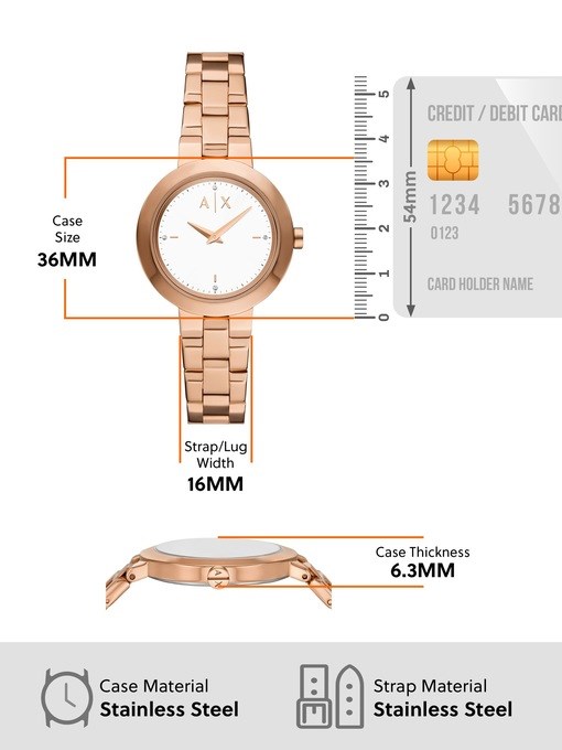 Armani Exchange Rose Gold Watch Set AX7175SET Armani Exchange Rose Gold Watch Set AX7175SET