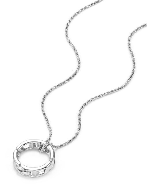 Diesel D Logo Silver Necklace DL1367040 Diesel D Logo Silver Necklace DL1367040