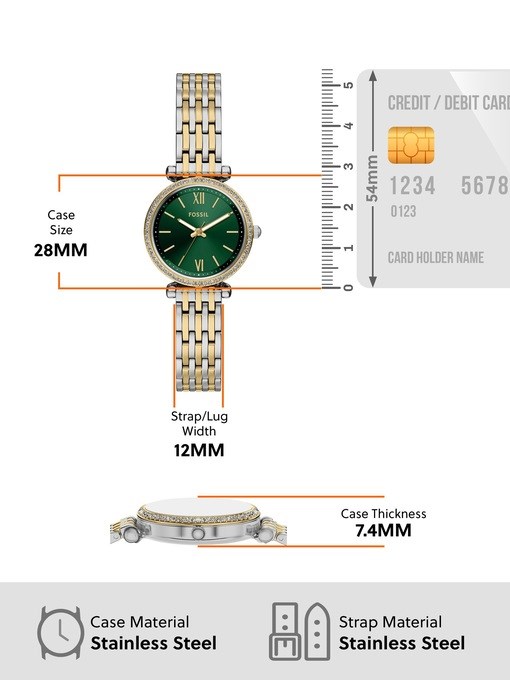 Fossil Carlie 2-Tone Watch ES5439 Fossil Carlie 2-Tone Watch ES5439