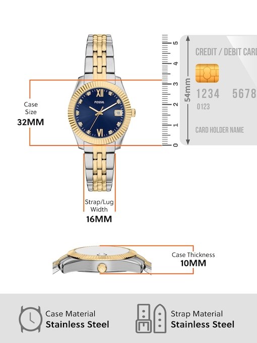 Fossil Scarlette 2-Tone Watch ES5443