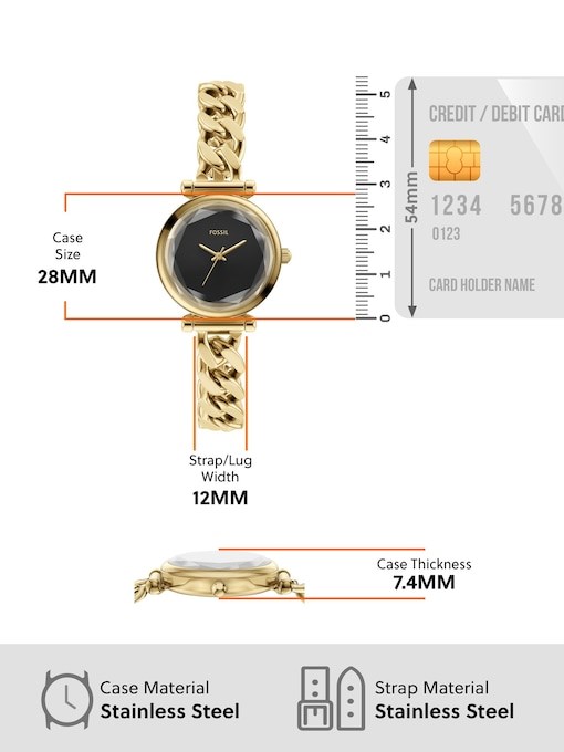 Fossil Carlie Gold Watch ES5440 Fossil Carlie Gold Watch ES5440