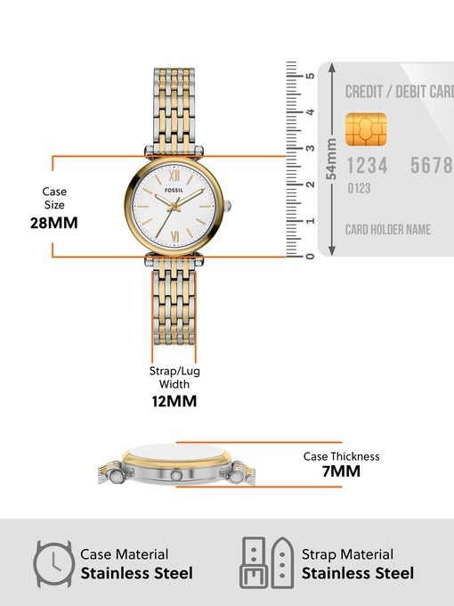 Fossil Carlie 2-Tone Watch Set ES5450SET