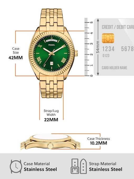 Fossil Campbell Gold Watch FS6142