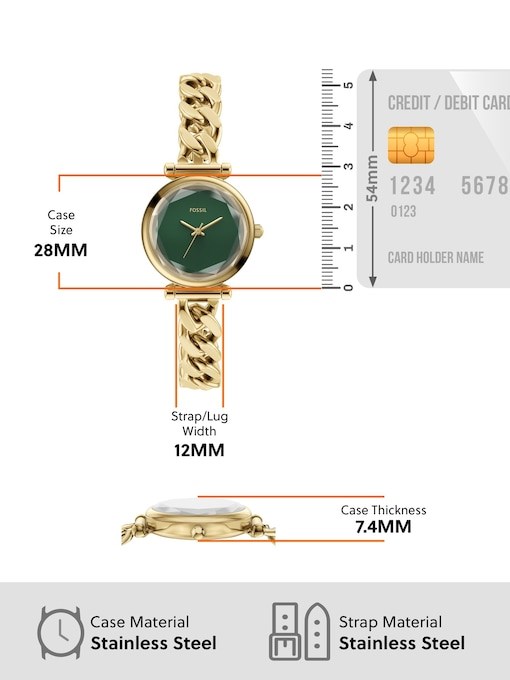 Fossil Carlie Gold Watch ES5441 Fossil Carlie Gold Watch ES5441