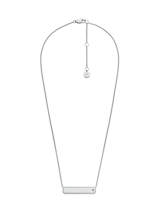 Fossil Sadie Silver Necklace JF04927040 Fossil Sadie Silver Necklace JF04927040