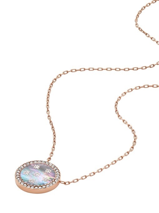 Fossil Merrit Rose Gold Necklace JF04936791 Fossil Merrit Rose Gold Necklace JF04936791