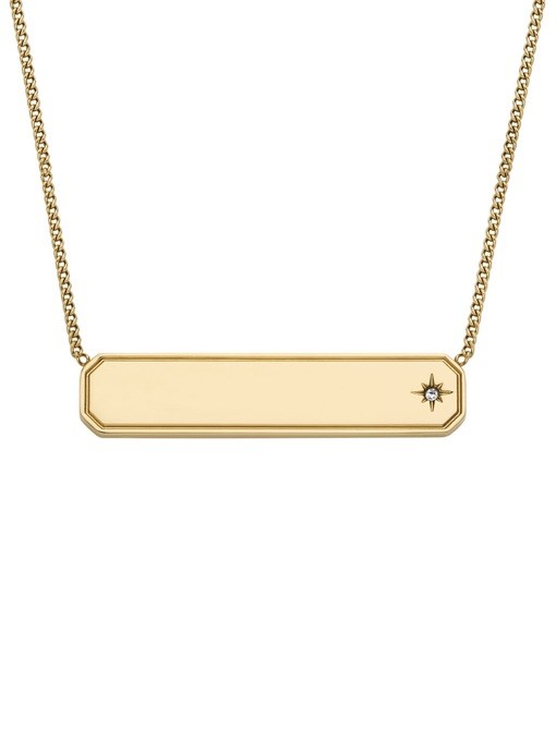 Fossil Sadie Gold Necklace JF04926710 Fossil Sadie Gold Necklace JF04926710