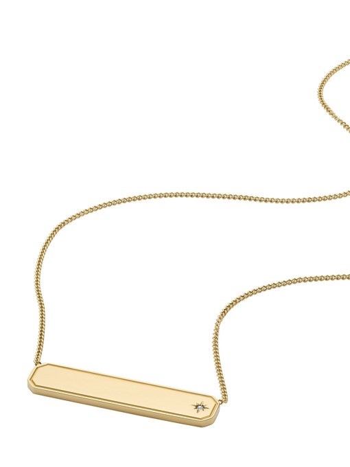 Fossil Sadie Gold Necklace JF04926710 Fossil Sadie Gold Necklace JF04926710