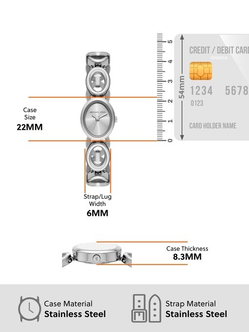 Michael Kors Maude Silver Watch MK4958 Michael Kors Maude Silver Watch MK4958