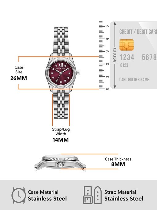 Michael Kors Lexington Silver Watch MK4968 Michael Kors Lexington Silver Watch MK4968