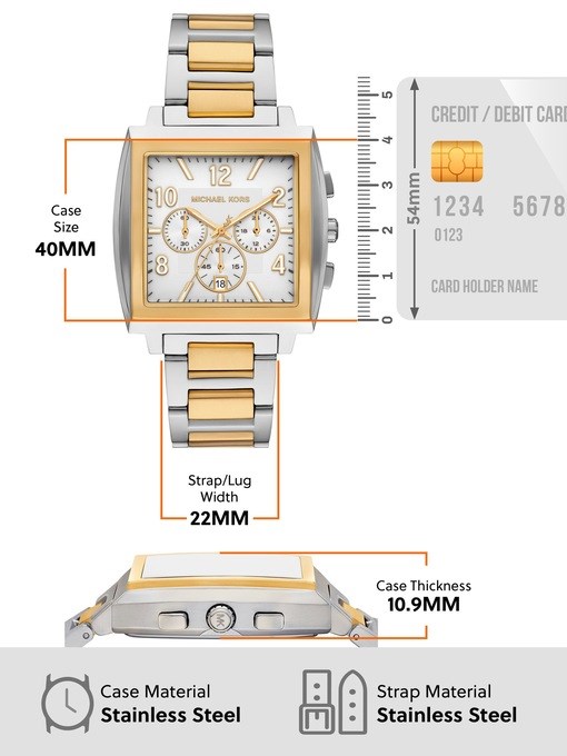 Michael Kors Rhys 2-Tone Watch MK9240