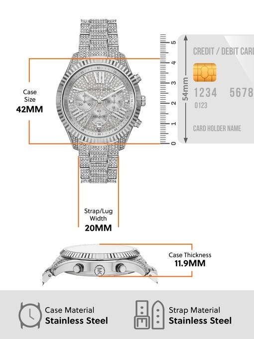 Michael Kors Lexington Silver Watch MK4972 Michael Kors Lexington Silver Watch MK4972