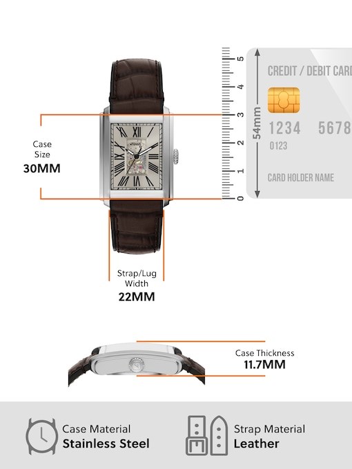 Fossil Carraway Brown Watch ME3272 Fossil Carraway Brown Watch ME3272