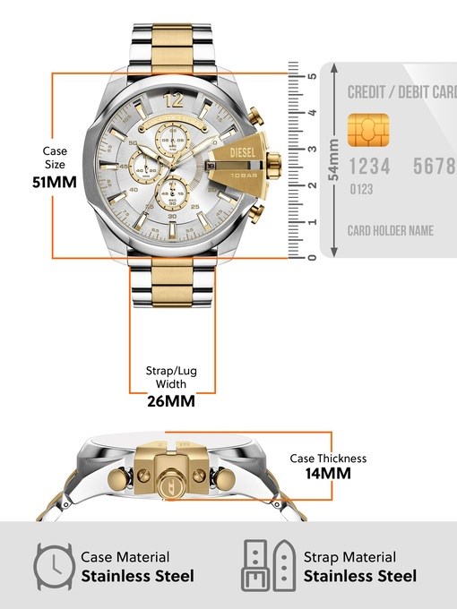 Diesel Mega Chief 2-Tone Watch DZ4701 Diesel Mega Chief 2-Tone Watch DZ4701