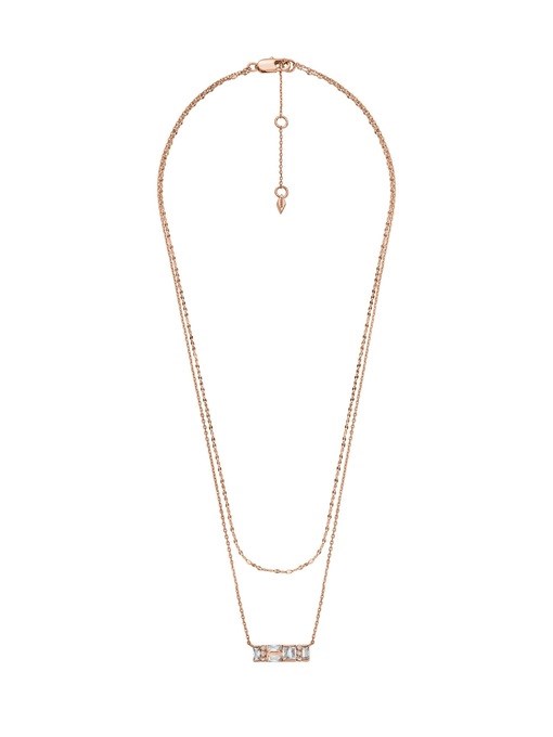 Fossil Hazel Rose Gold Necklace JOA00928791