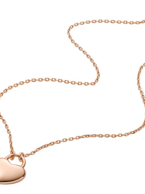 Fossil Sawyer Rose Gold Necklace JOA00956791