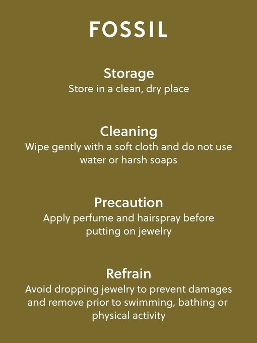 Fossil Sawyer Rose Gold Necklace JOA00956791