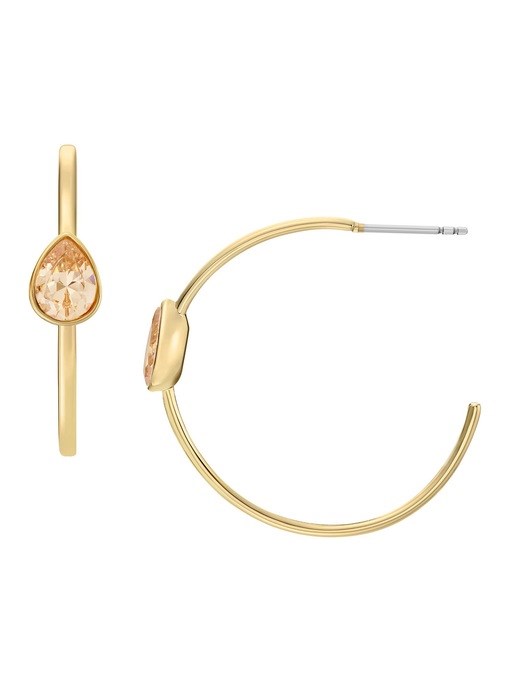 Fossil Hazel Gold Earring JOA00962710