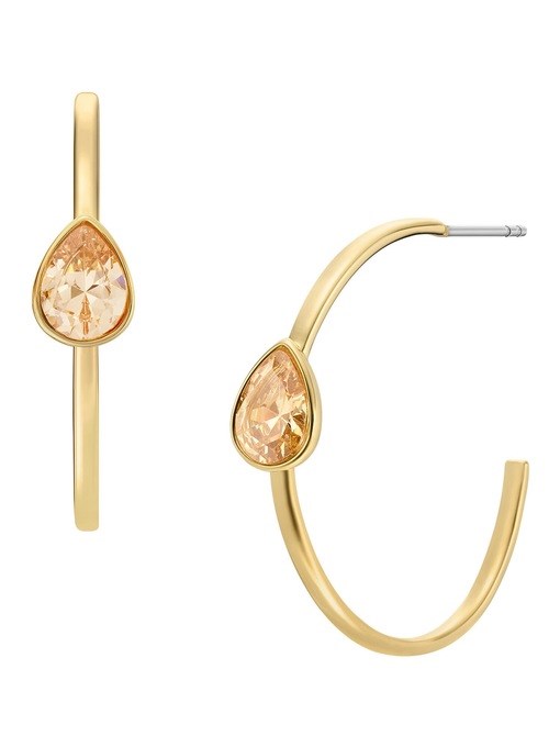 Fossil Hazel Gold Earring JOA00962710