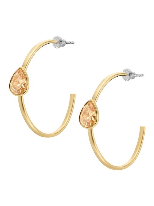Fossil Hazel Gold Earring JOA00962710