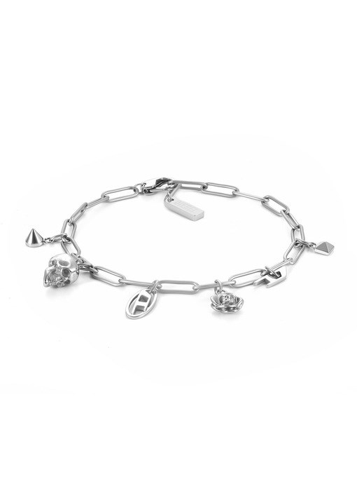Diesel Silver Bracelet DX1604040