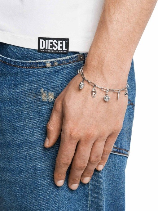 Diesel Silver Bracelet DX1604040