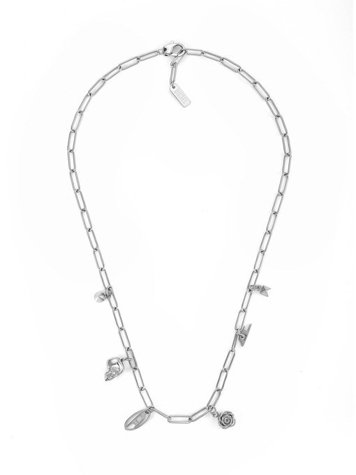 Diesel Silver Necklace DX1605040
