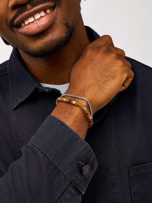 Fossil Jewelry Silver Bracelet Set JGFTSET1107