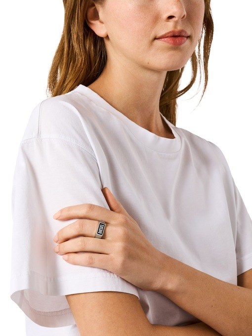 Diesel Silver Ring DX151204010