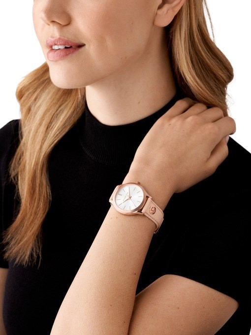 Michael Kors Slim Runway Pink Watch MK7545 Michael Kors Slim Runway Pink Watch MK7545