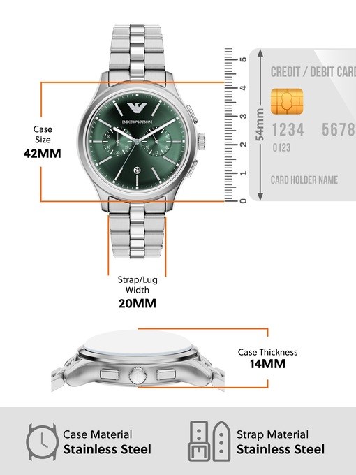 Emporio Armani Silver Watch AR11746