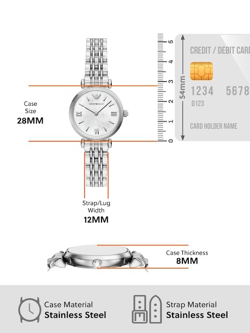 Emporio Armani Silver Watch AR11768