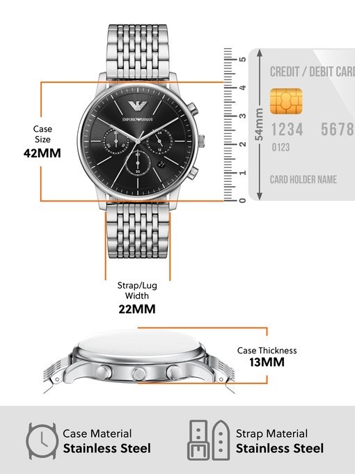 Emporio Armani Silver Watch AR11772